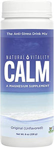 Natural Vitality Calm, Magnesium Citrate Supplement, Anti-Stress Drink Mix Powder, Unflavored - 8 Ounce (Packaging May Vary)