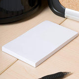 1InTheOffice Memo Pads, Memo Note Pads, Unruled White Scratch Pads, 3x5, 100 Sheets, 12/Pack