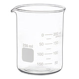 Glass Measuring Low Form Beaker Set 50ml 100ml 250ml Glass Graduated Beaker Set