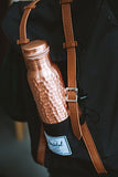 Kosdeg Hammered Copper Water Bottle 34 Oz Extra Large - an Ayurvedic Copper Vessel - Drink More Water, Lower Your Sugar Intake and Enjoy The Health Benefits Immediately