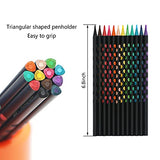 TINNIVI Professional Colored Pencils Set of 12 Colors, Drawing Kits or Gift for Adults and Teens Beginners, Art Sketching Drawing Pencils, Art Craft Supplies for Coloring Books, Painting，Drawing