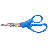 Westcott 7" Straight Fun and Fashionable Student Scissors, Floral (16401-030), Assorted