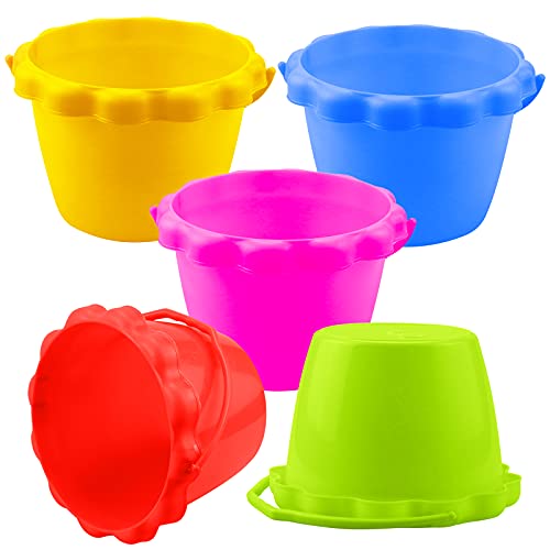 VOSAREA Plastic Barrel Beach Bucket Small Bucket with Lid Round Plastic Tub  Plastic Bucket with Lid Buckets with Lids Water Container for Farm