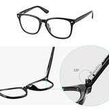 Cyxus Blue Light Filter Computer Glasses for Blocking Headache [Anti Eye Eyestrain] Transparent Lens Gaming Glasses, Unisex (Men/Women)