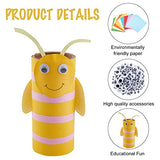 FREEBLOSS 6Pcs DIY Toilet Paper Roll Crafts Easy Paper Roll Crafts Lovely Animals Paper Craft for Kids to Do at Home