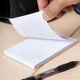 1InTheOffice Memo Pads, Memo Note Pads, Unruled White Scratch Pads, 3x5, 100 Sheets, 12/Pack