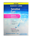 Contact Lens Solution by Bausch & Lomb, Sensitive Eyes Solution for Soft Contact & Gas Permeable Lenses, Saline Solution with Potassium, 12 Fl Oz (Pack of 2)