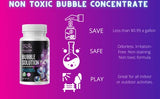 Bubble Solution Concentrate Powder - Makes Over 1,000,000 Non Toxic Bubbles; 30 Gallons of Bubbles, Great As Bubble Solution for Machines, Guns, Devices Or Bubbles for Kids Refill Wands