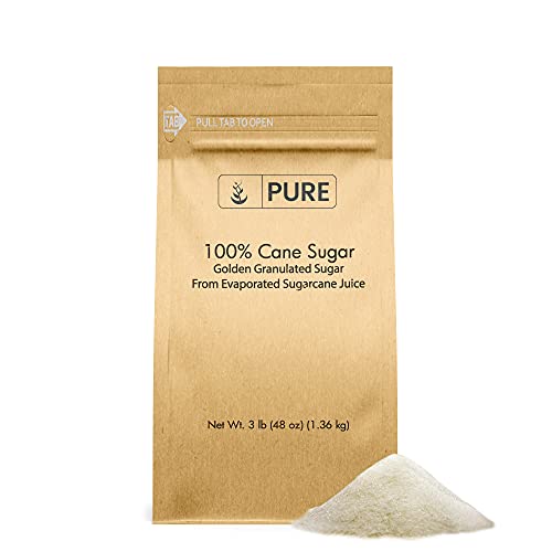 Cane Sugar (3 lb), Baking, Kitchen Staple, 100% Pure, No Additives or Fillers, Made in the USA
