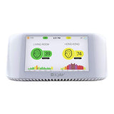 IQAir [AirVisual Pro] Smart Indoor & Outdoor Air Quality Monitor [PM2.5, CO2, AQI, Temperature, Humidity] IFTTT App Enabled Real-Time Air Quality & Forecasting, Historic Data