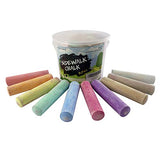 Sidewalk Chalk Set – Pack of 20 Multi-Color Jumbo Street Chalks – 20 Bright & Cheerful Colors – Nontoxic, Washable Tapered Chalks for Teachers and Schools - 1 x 4 Inches