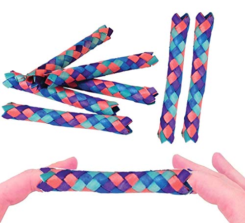 Zugar Land Cool Colorful Classic Bamboo Chinese Finger Traps (5