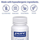 Pure Encapsulations - Copper (Glycinate) - Hypoallergenic Essential Mineral Supplement - 60 Capsules