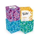 Amazon Brand - Presto! Ultra-Soft Facial Tissues (4 Cube Boxes), 3-Ply Premium Thick, 66 Tissues per Box (264 Tissues Total)