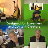 Valera Explorer 70 Inch Portable Green Screen for Streaming and Videos - Mounts on Tripod and Wall | Only 8 lbs | 2 min Setup | 16:9 Format | ChromaBoost Fabric with High Vibrancy for Low Lighting