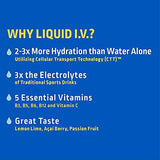 Liquid I.V. Hydration Multiplier - Lemon Lime - Hydration Powder Packets | Electrolyte Supplement Drink Mix | Low Sugar | Easy Open Single-Serving Stick | Non-GMO (Lemon Lime/16 Count)