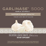 Nature's Way Garlinase 5000; 3.4% Garlic Extract Per Serving; 100 Enteric-Coated Tablets (Packaging May Vary)