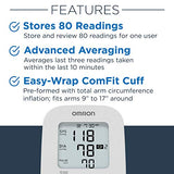 OMRON Silver Blood Pressure Monitor, Upper Arm Cuff, Digital Bluetooth Blood Pressure Machine, Stores Up To 80 Readings