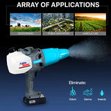 AlphaWorks Advanced Electrostatic Disinfectant Sprayer ULV Fogger Machine Cordless Indoor/Outdoor Electric 20V 45oz Capacity Mister Duster [Patent Pending Technology]