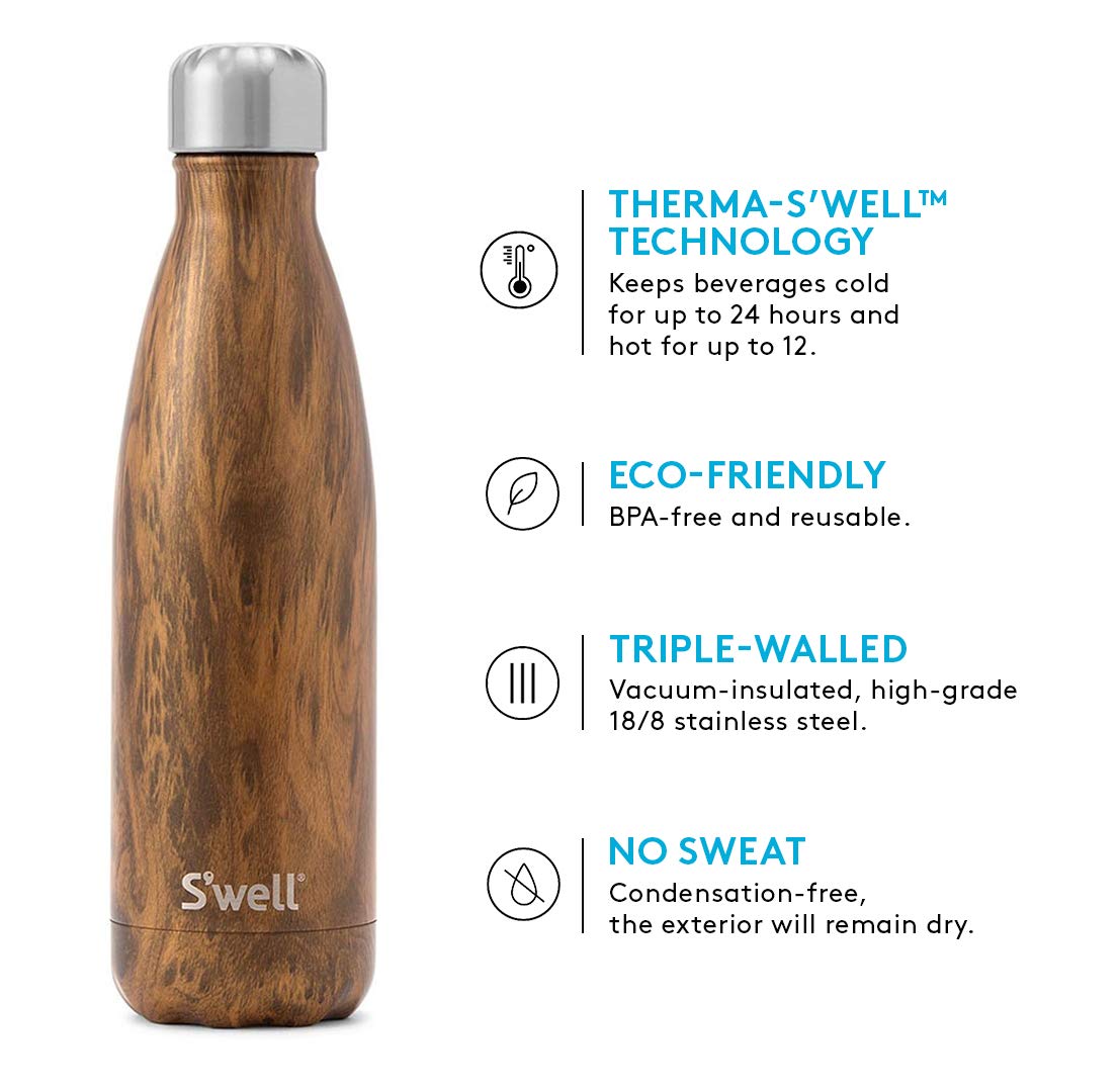 S'well Bottle 17 oz Swell Water Bottle Stainless Steel / Supernova