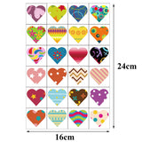 Aneco 288 Pieces Valentines Heart Tattoos Assorted Styles Valentine's Day Temporary Tattoos Red Heart Tattoos for Valentine's Party Favor