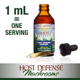 Host Defense - Stamets 7 Multi Mushroom Extract, Aids Overall Immunity by Promoting Respiration and Digestion with Lion's Mane, Reishi, and Cordyceps, Non-GMO, Vegan, Organic, 60 Servings (2 Ounce)
