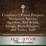 Host Defense - MycoShield Multi Mushroom Spray Winter Mist, Daily Immune Support with Agarikon, Turkey Tails, and Reishi, Non-GMO, Vegan, Organic, 71 Servings (1 Ounce)