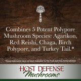 Host Defense - MycoShield Multi Mushroom Spray Cinnamon, Daily Immune Support with Agarikon, Turkey Tails, and Reishi, Non-GMO, Vegan, Organic, 71 Servings (1 Ounce)